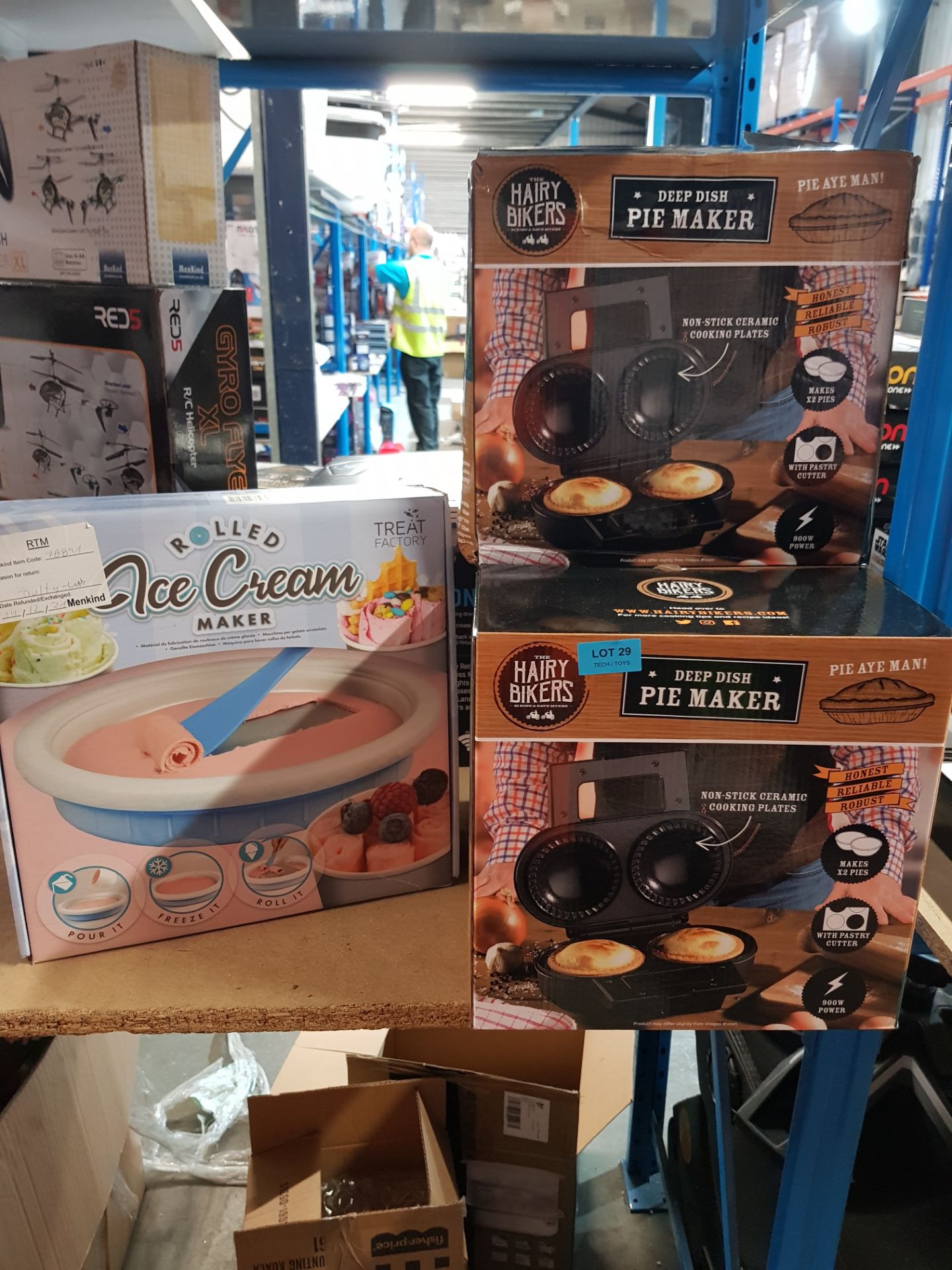 Title: (29/10H) Lot RRP £165. 4x Cooking Items. 3x Hairy Bikers Deep Dish Double Pie Maker RRP £45 - Image 6 of 8