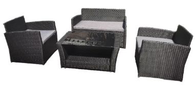 Keswick Black Sofa set with Coffee Table