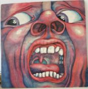 4 x King Crimson Vinyl Albums - In The Court of - In The Wake of Poseidon - Picture disc
