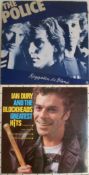 A Collection of 8 x Vinyl Records - Police - Wiseblood - Ian Dury - Foetus etc.