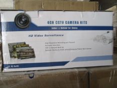 Brand new 4 Channel CCTV camera kit - new only opened to take pictures