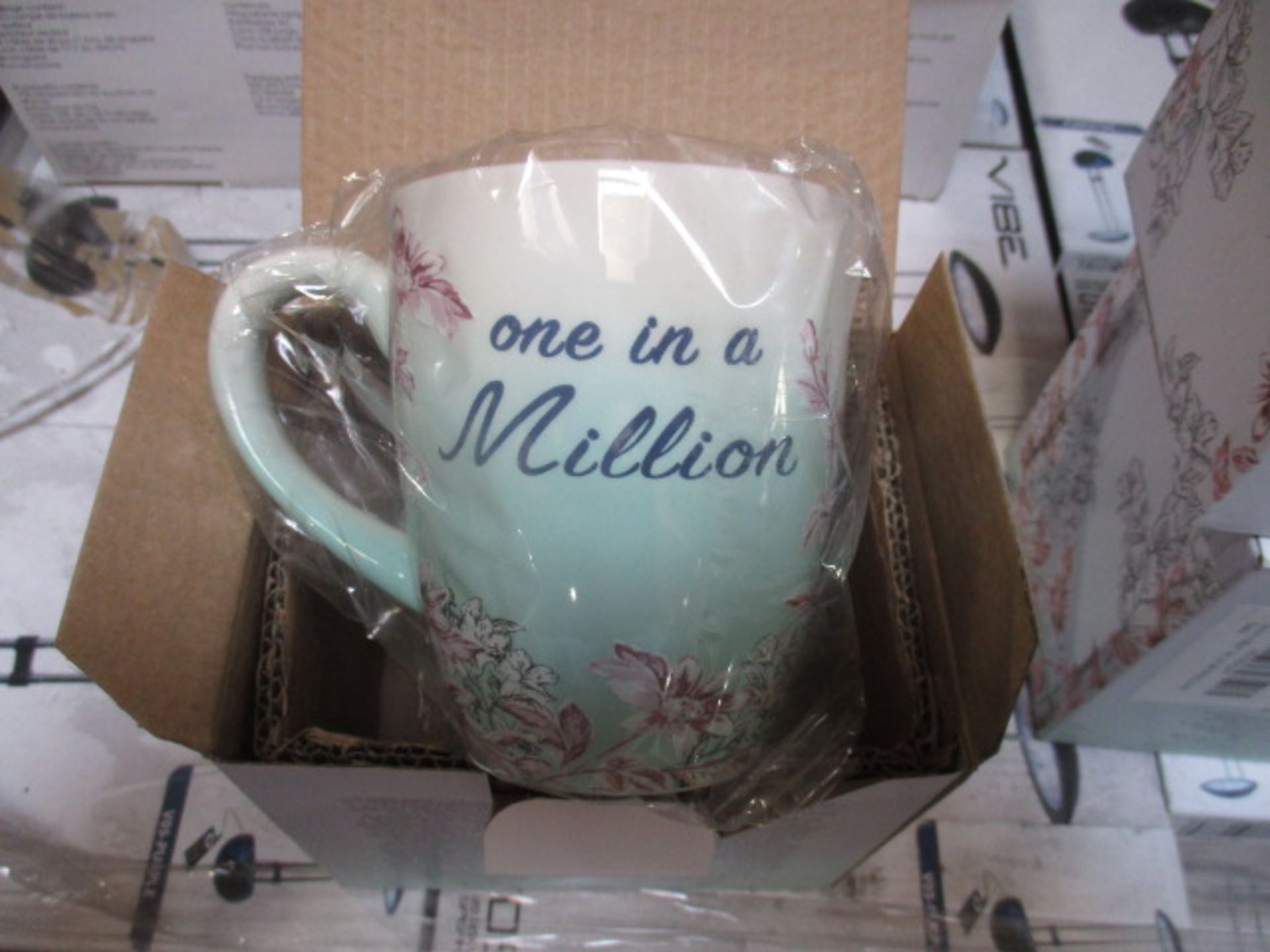 12pcs - 1 in a million mug as pictured new and boxed