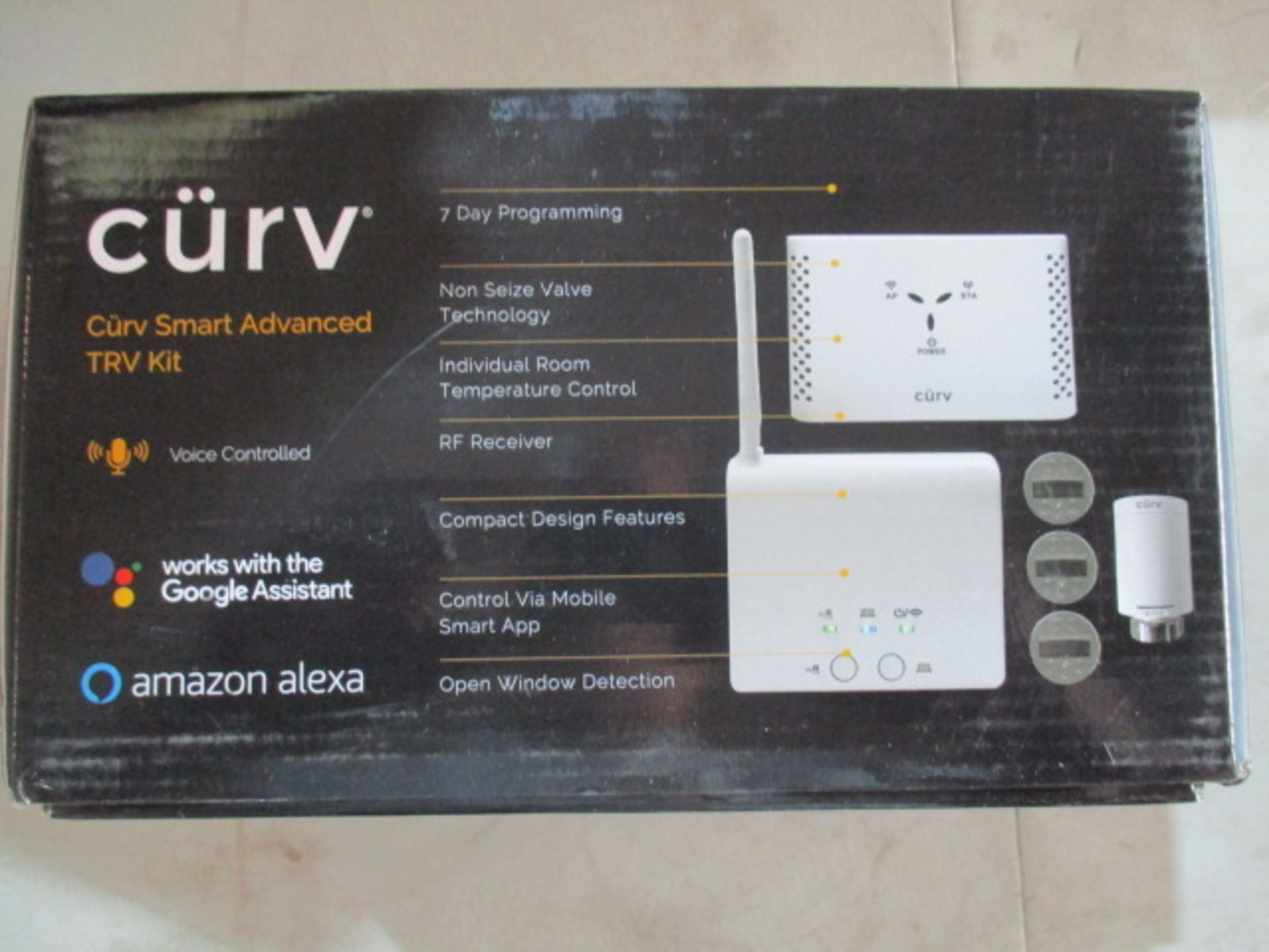 Brand new Curv Wireless Radiator thermostatic valve kit - compatible with Android and Apple - g - Image 2 of 3