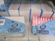 500. packs assorted flavour Wet ones hand wipes - all new and sealed in date till March 2023 -