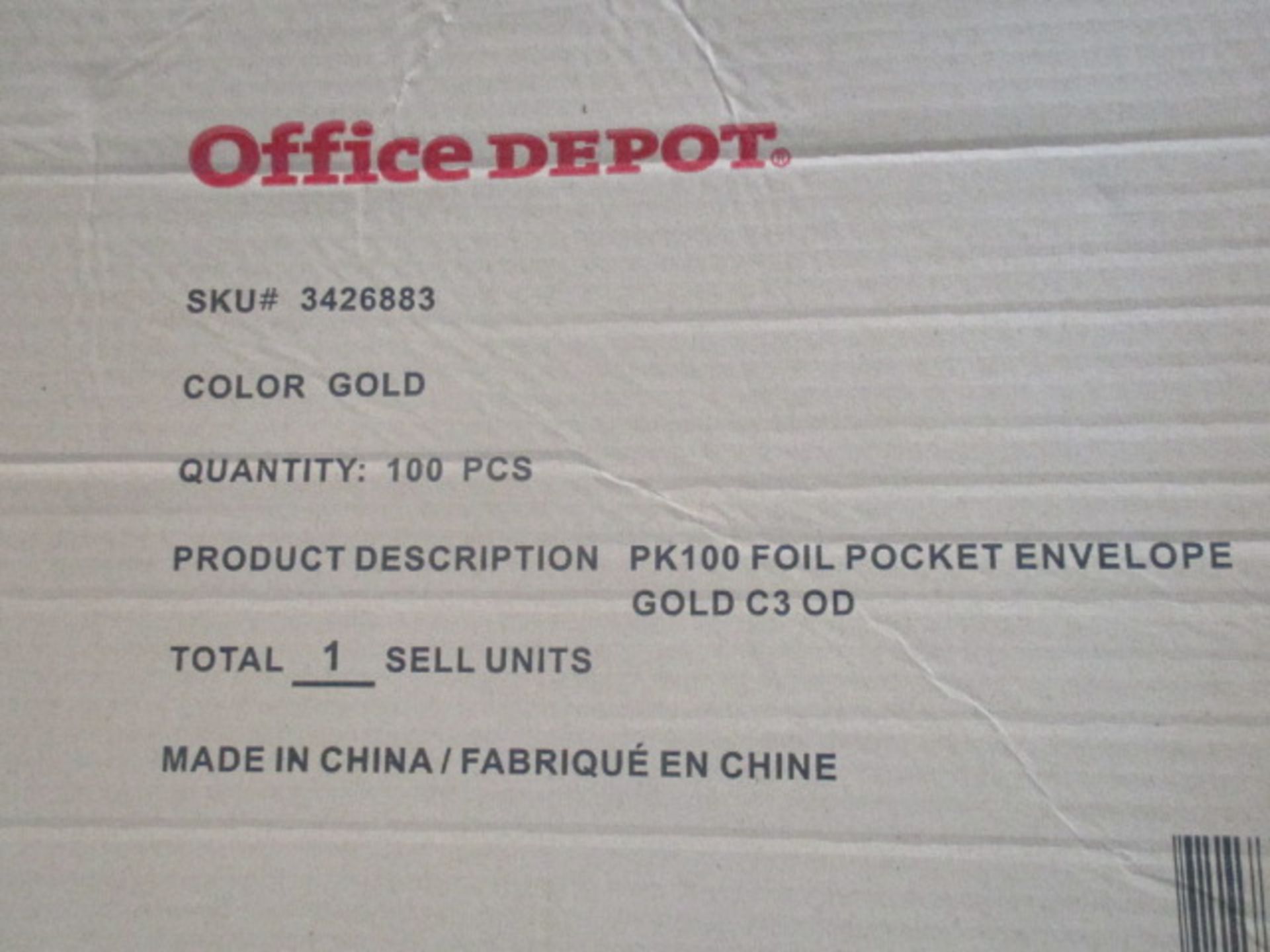 Large assortment - ocer 100 pcs of A3 Office depot chrom and chrome gold Peel and seal envelope - Image 2 of 2