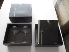 2 x sets of John Lewis Champagne glass sets - 2 glasses in set - giftboxed as pictured ( 2 sets