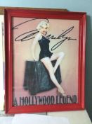 Framed Photograph of Marilyn Monroe Named “A Hollywood Legend”