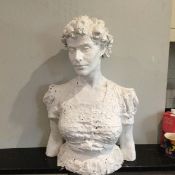 A Terracotta Bust (Titled Esmeralda) By the Famous Sculptor and Designer of British Postage Stamp...