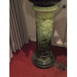 A Possibly Burmantofft Pedestal, Floral Pattern