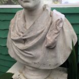 A Plaster Bust Believed To Be of Sir Walter Scott