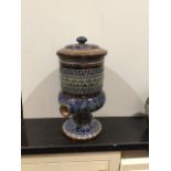 A Doulton Lambeth Lidded Urn In the Arts and Crafts Style