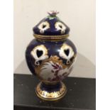 A Highly Decorated Vase and Lid - Could Be Dresden