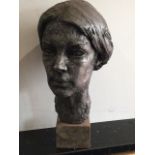 Sally Korda, a Bust By Franta Belsky ( 1921-2000) Created In 1982 Signed and Dated F Belsk