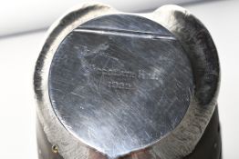 Chocolate Hill, silver mounted hoof. From the Lester Piggott collection.