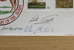Lester & Willie Carson signed Commemorative first day cover celebrating Derby 200th Anniversary