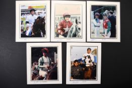 Horse racing photographs, with Emma O'Gorman etc, original signatures.