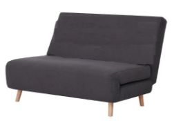 (111/P) RRP £250 (When Complete). Freya Folding Sofa Bed Charcoal (No Cushions). Lot Has 4x Woode...