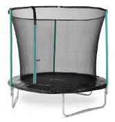 (74/P) RRP £150. Plum 8ft Fun Springsafe Trampoline And Enclosure. Durable Jumping Mat Provides E...