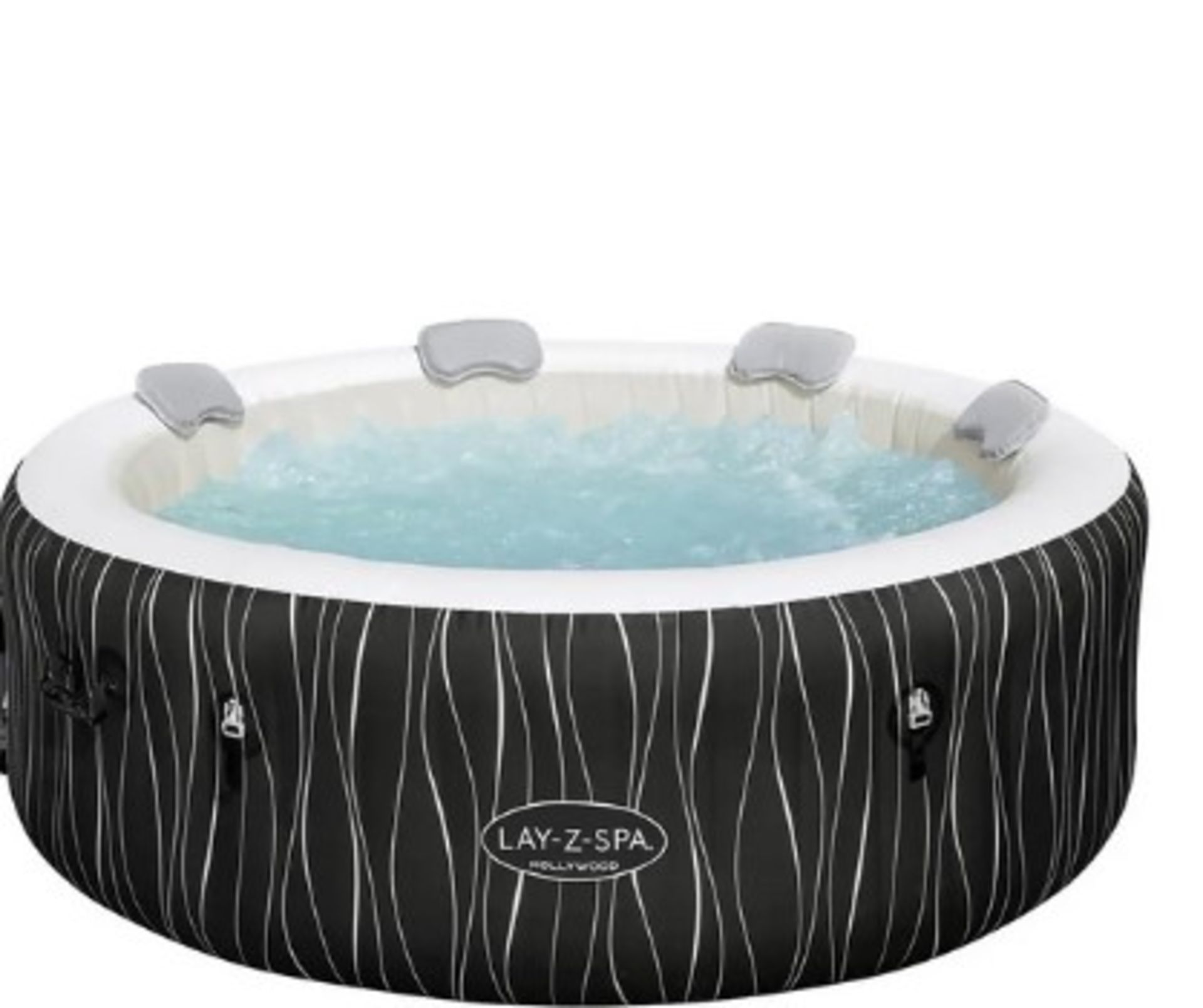 (16/R1/P) RRP £595. Lay Z Spa Hollywood Airjet 4-6 Person Hot Tub. Dimensions: (L196x W196x D66cm... - Image 2 of 16