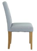 (70/R3/P) RRP £99. Rowan Dining Chair Set Of 2 Grey. Button Backrest. Easy To Assemble. Dimension...