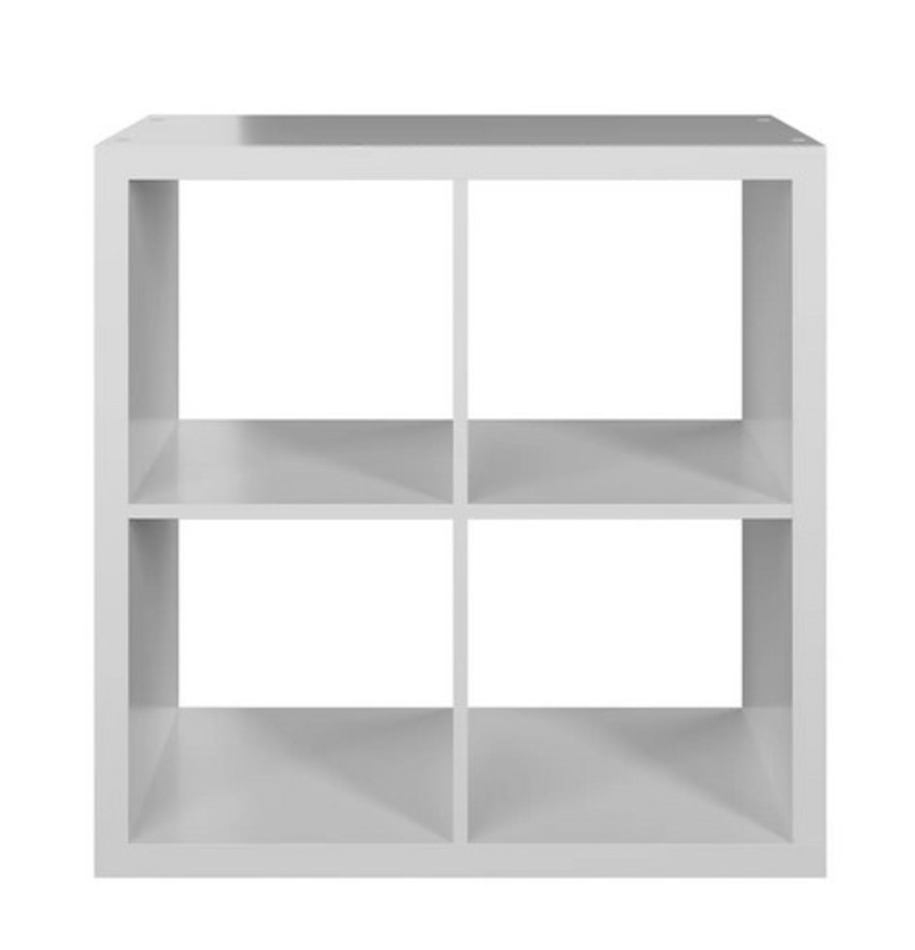 (34/R3/P) RRP £40. Living Elements Clever Cube 2x2 Cube Storage Unit White Matt Finish. Dimension... - Image 2 of 4