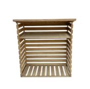 (52/R3/P) RRP £95. Wooden Logs Store. Slatted Design To Ensure Logs Are Aired. Dip Treated. Dimen...