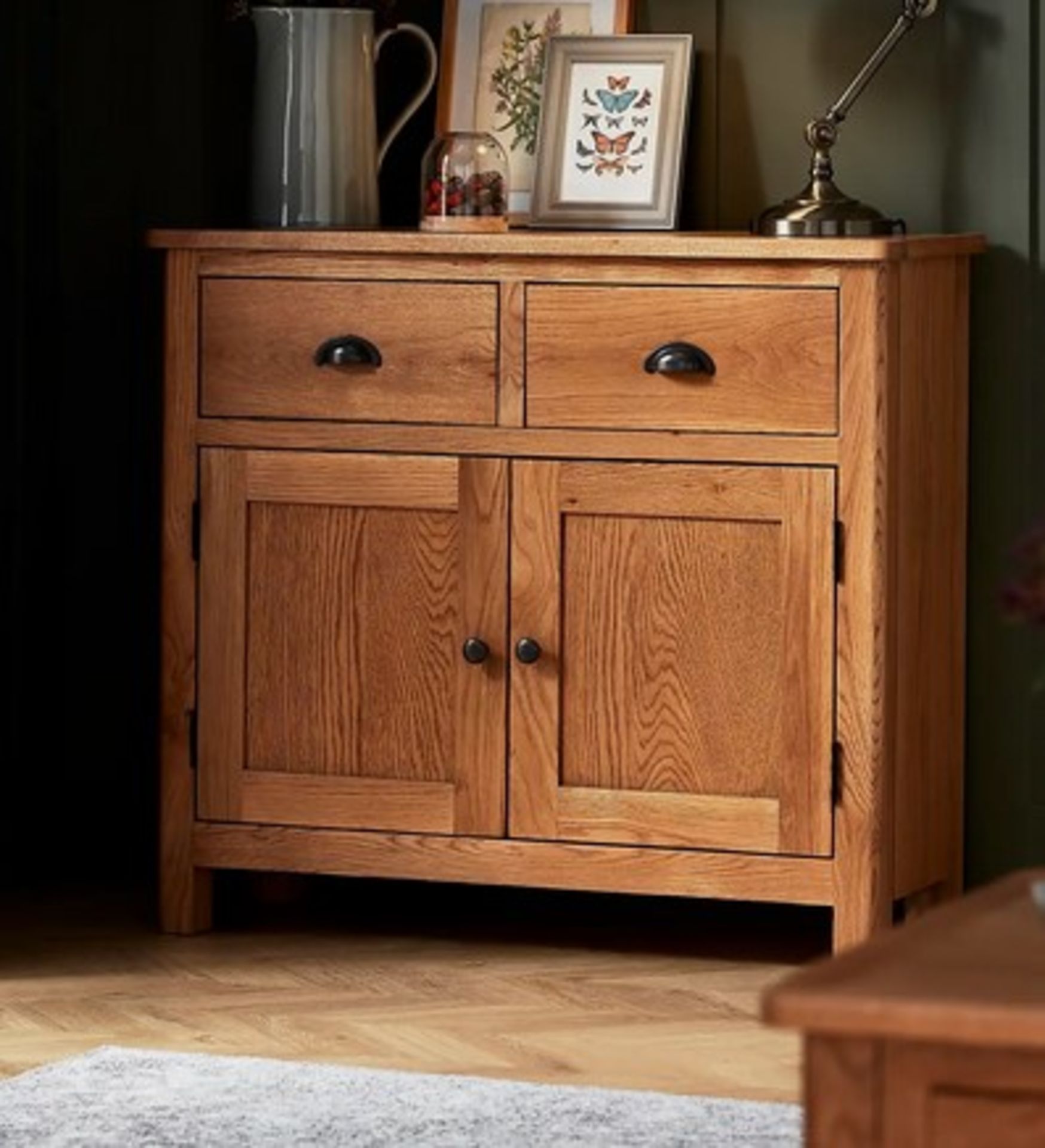 (57/R3/P) RRP £195. Norbury Oak Small Sideboard. Made With Real Oak And Hand-selected Veneer. Sof... - Image 4 of 5