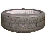 (132/P) RRP £480. CleverSpa Florence 6 Person Hot Tub. Main Body, Cover, Air Hose & Attachment Pl...