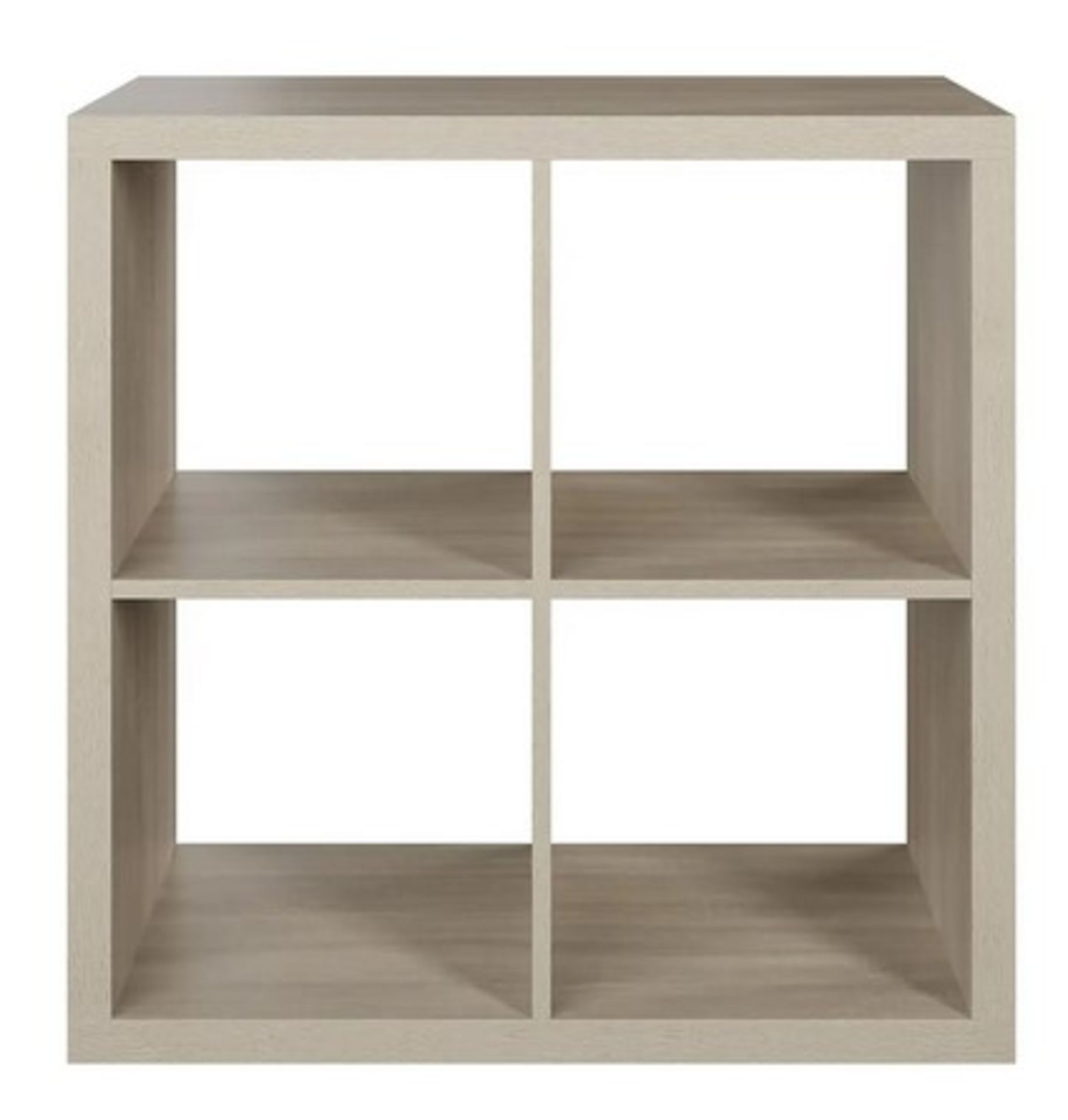 (36/R3/P) RRP £40. Living Elements Clever Cube 2x2 Cube Storage Unit Oak Finish. Dimensions: (H76... - Image 2 of 4