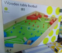 Wooden Football Flipper Table, Looks New and Complete Box Is a Bit Tatty. RRP Approx. £49+