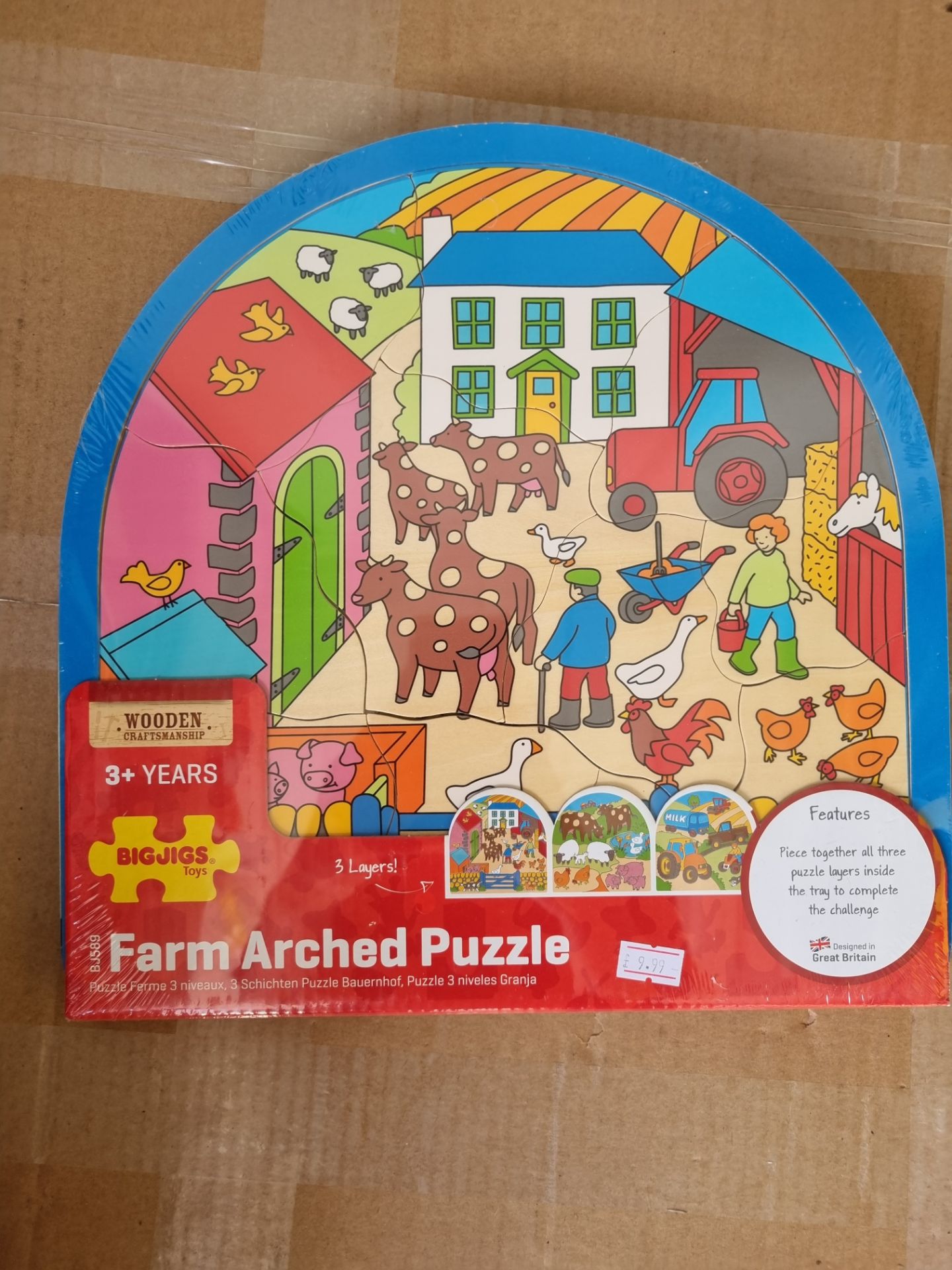 BigJigs Farm Arched Puzzle - Toy Shop Closure