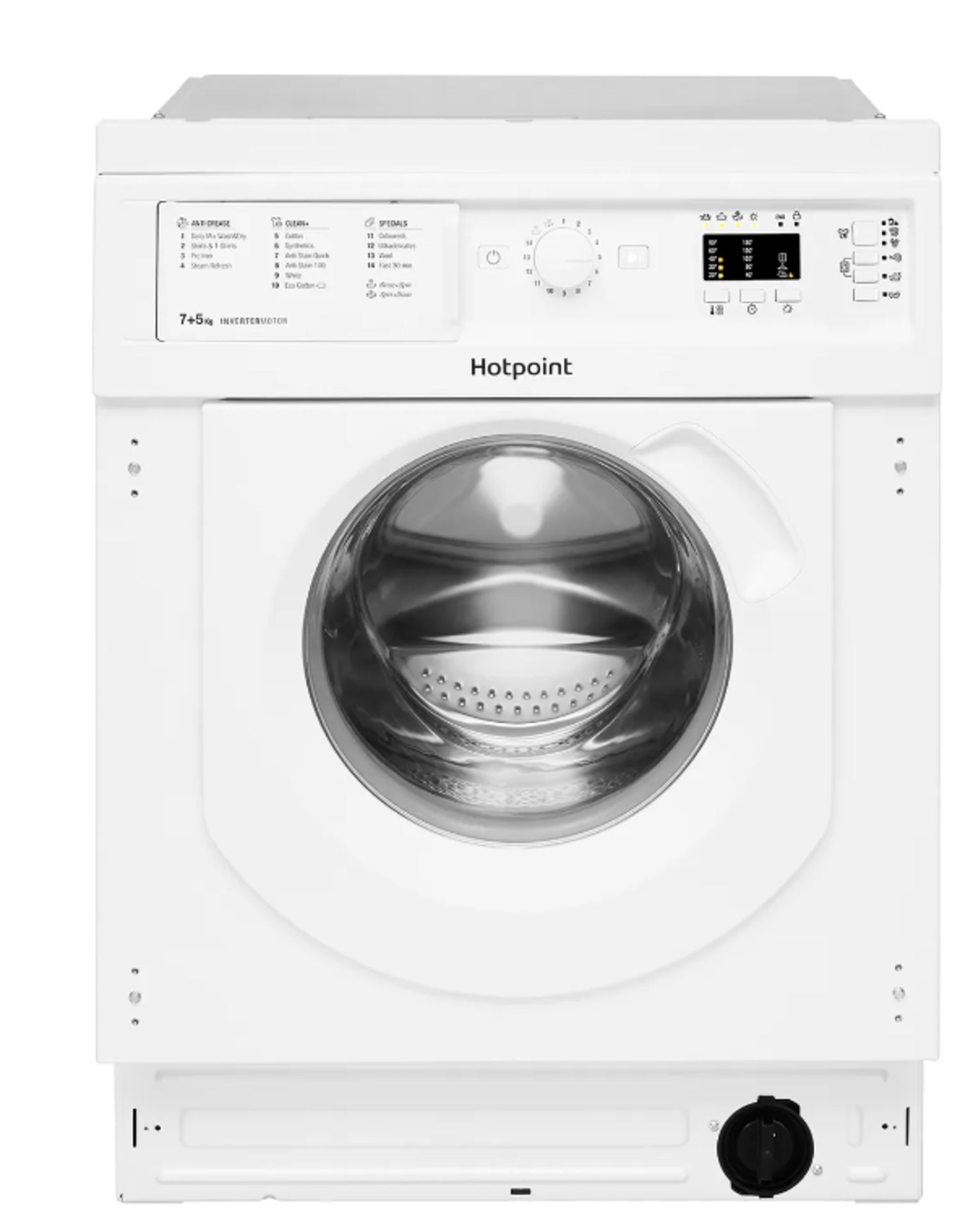 ITEM_DESCRIPTION - Hotpoint BIWDHG75148UKN Integrated 7Kg / 5Kg Washer Dryer - Grading Info. -