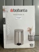 Brabantia 12L Pedal Bin. RRP £39.99 - GRADE U