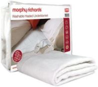 Heated Underblanket Original Morphy Richards Double Washable Blanket. RRP £39.99 - GRADE U