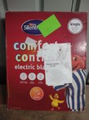 Silentnight Comfort Control Electric Underblanket - Single. RRP £30.00 - GRADE U