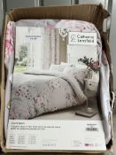 Catherine Lansfield Double Duvet Set CANTEBURY. RRP £21.00 - GRADE U