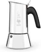 Bialetti Venus Induction Stove-top Coffee Maker, Silver, 6 Cups. RRP £53.00 - GRADE U