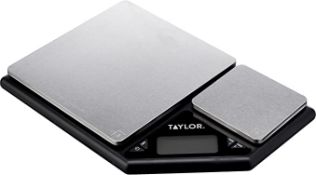 Taylor Pro Digital Kitchen Food Scales with Dual Platform Weighing Design. RRP £29.99 - GRADE U