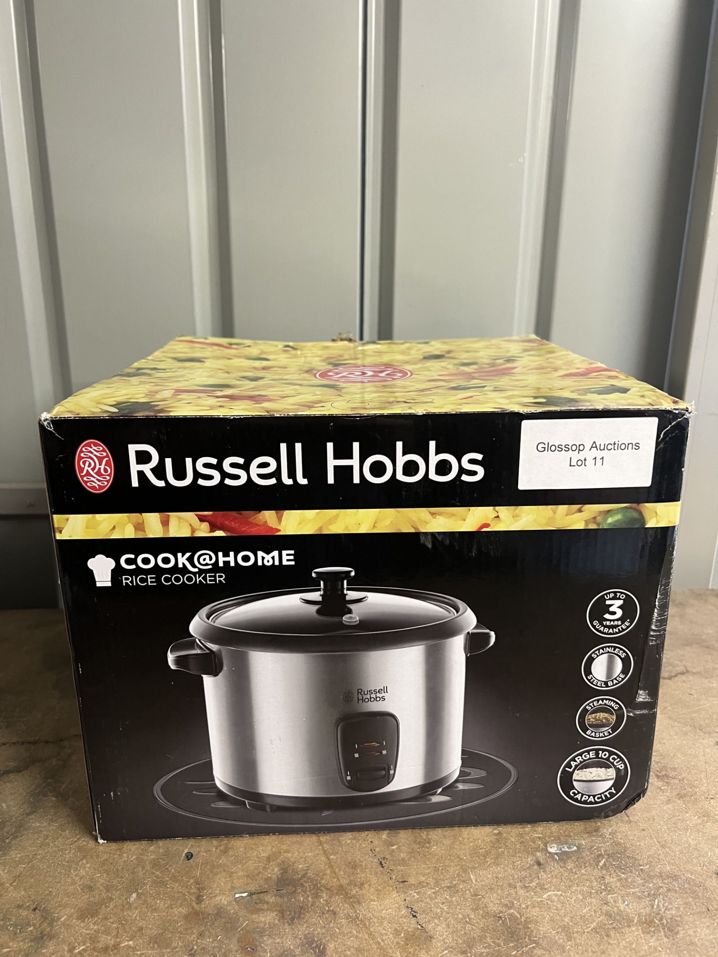 Russell Hobbs 19750 Rice Cooker and Steamer, 1.8L, Silver. RRP £29.99 - GRADE U - Image 2 of 2