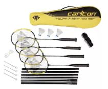 Carlton Powerblade Tournament 4 Person Badminton Set. RRP £34 - GRADE U