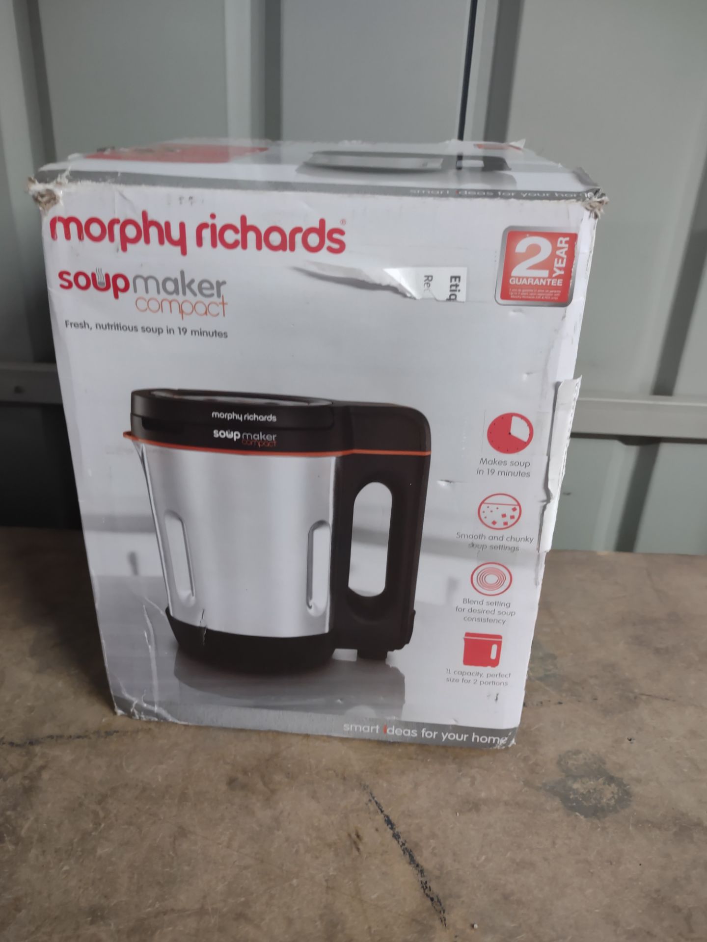 Morphy Richards Soup Maker Compact. RRP £59.99 - GRADE U