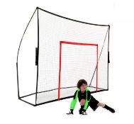 Quickplay Mega Net 12 X 9Ft Football Goal Golf Practice Net. Rrp £120 - Grade U