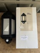 Home Hendon Half Lantern Wall Light x 2. RRP £40.00 - GRADE U