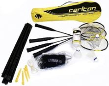 Carlton Tournament Badminton Set - includes 4 rackets. RRP £29.99 - GRADE U