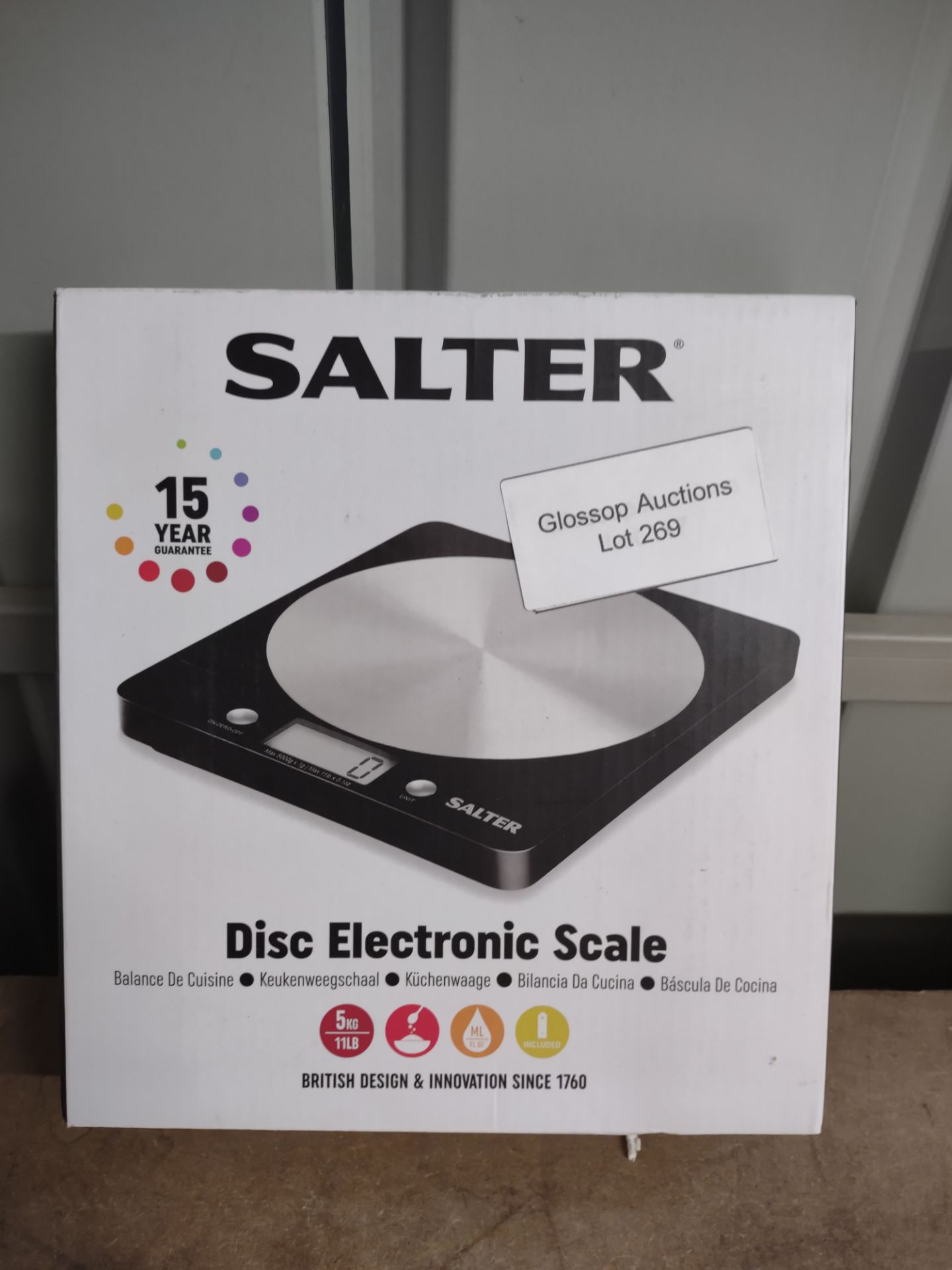 Salter Disc Electronic Scale. RRP £15.00 - GRADE U - Image 2 of 2