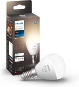 Philips Hue White Smart Light Bulb Lustre. RRP £19.99 - GRADE U