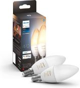 Philips Hue NEW White Ambiance Smart Light Bulb 2 Pack. RRP £44.99 - GRADE U