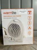 Warmlight Upright Fan Heater. RRP £21.99 - GRADE U