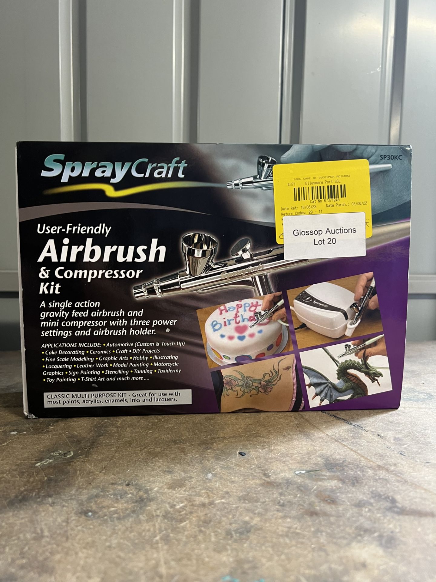 Spraycraft Airbrush & Compressor Kit. RRP £99.99 - GRADE U - Image 2 of 2