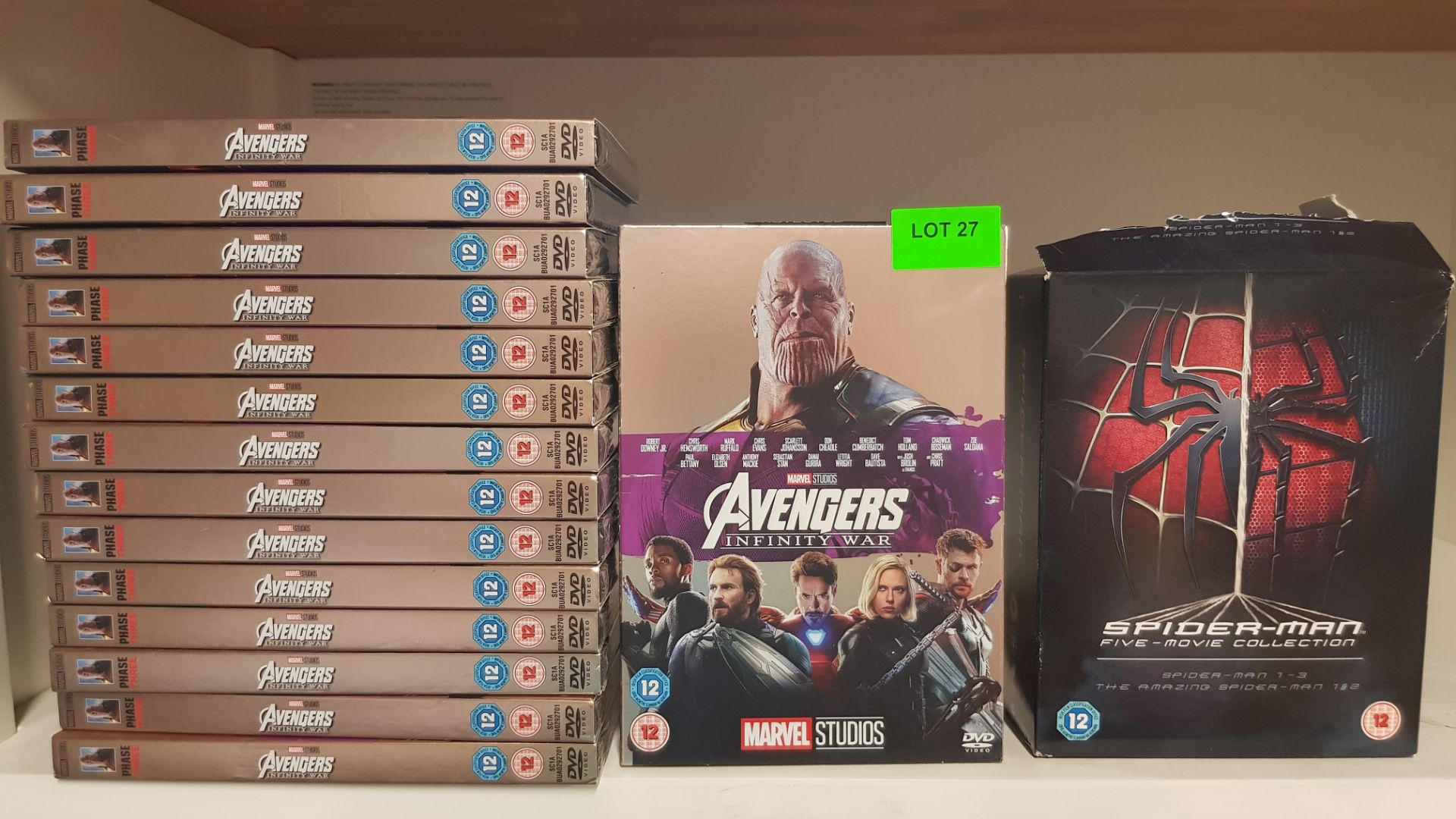 (27/R7) Lot RRP Approx. £170+. 37x Mixed Blu Ray & DVD Titles. 15X Avengers Infinity War DVD (All... - Image 10 of 11